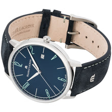 Laden Sie das Bild in den Galerie-Viewer, Maurice Lacroix Eliros Date BLUE EL1118-SS001-420-1 Herren-Armbanduhr | Swiss Made | Saphirglas | Blaues Zifferblatt | Blaues Lederband | NEU OVP mit Box &amp; Papiere | 2 Jahre Hersteller-Garantie