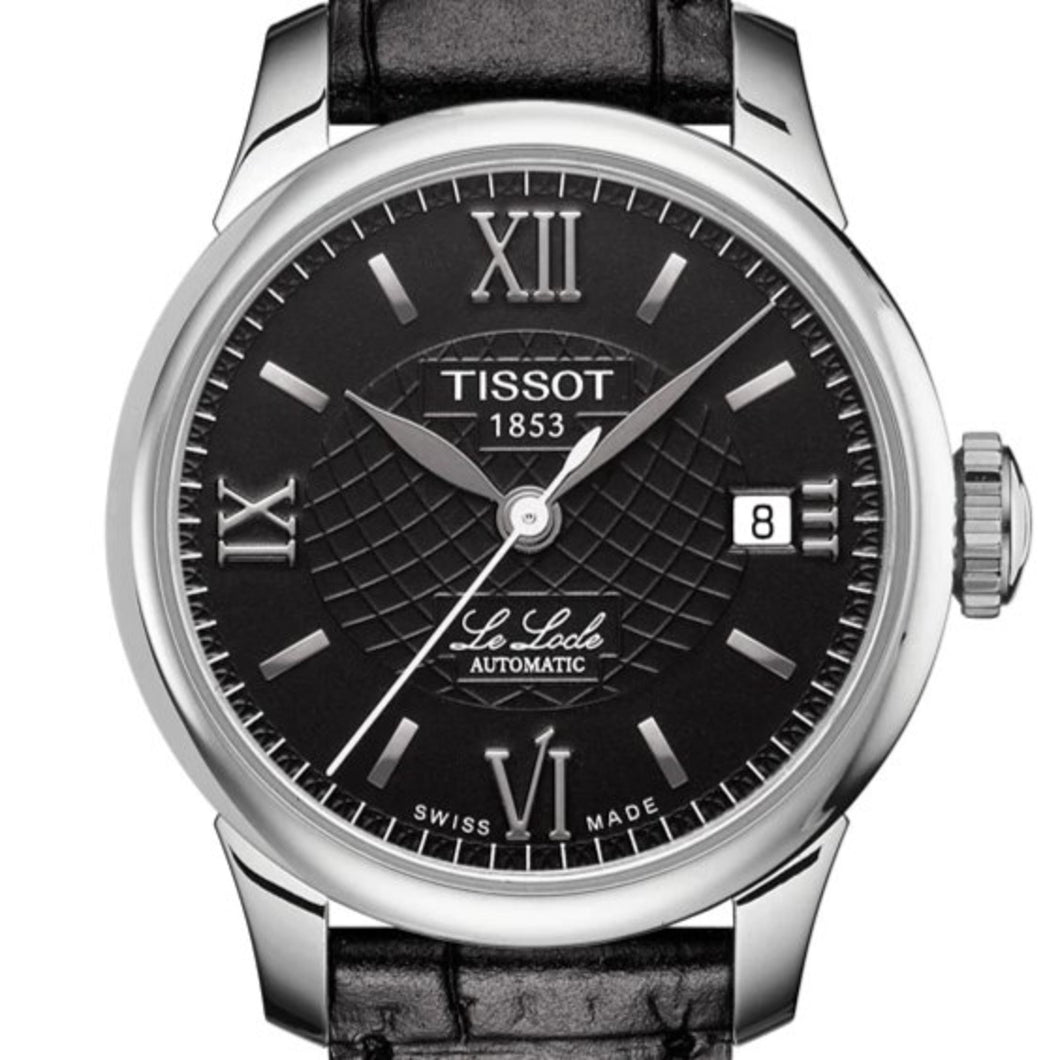 Tissot T-Classic Le Locle Lady Small Damen-Armbanduhr T.41.1.123.57 Gehäusedurchmesser 25,3 mm Swiss Made Saphirglas Lederband schwarz NEU OVP. mit Box Papiere Anleitung Garantiekarte 2 Jahre Hersteller-Garantie