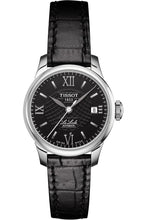 Laden Sie das Bild in den Galerie-Viewer, Tissot T-Classic Le Locle Lady Small Damen-Armbanduhr T.41.1.123.57 Gehäusedurchmesser 25,3 mm Swiss Made Saphirglas Lederband schwarz NEU OVP. mit Box Papiere Anleitung Garantiekarte 2 Jahre Hersteller-Garantie